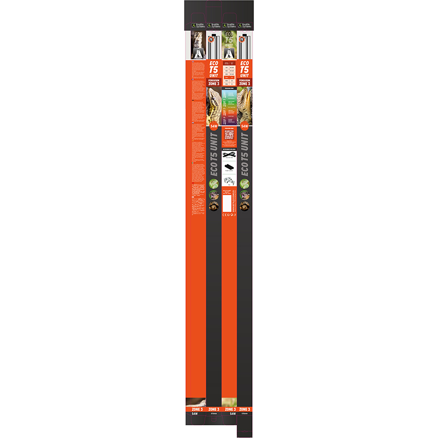 Reptile Systems Eco T5 Unit Zone 3, 54w 1170mm