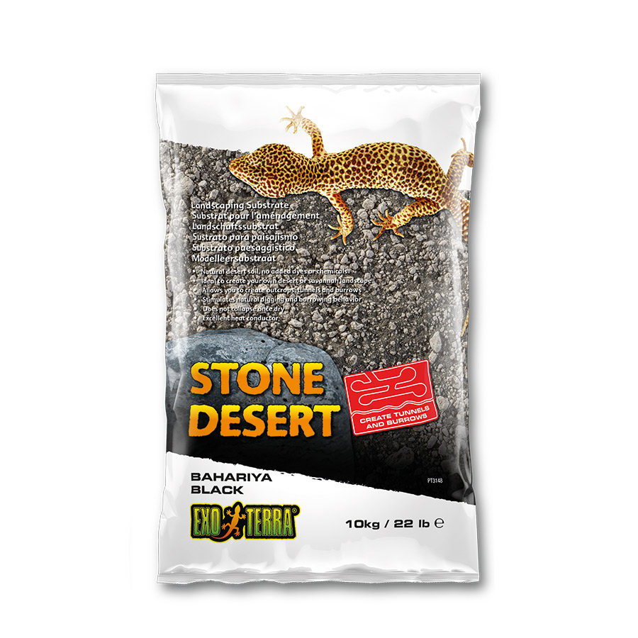 Exo Terra Stone Desert Substrate BLACK 10kg,