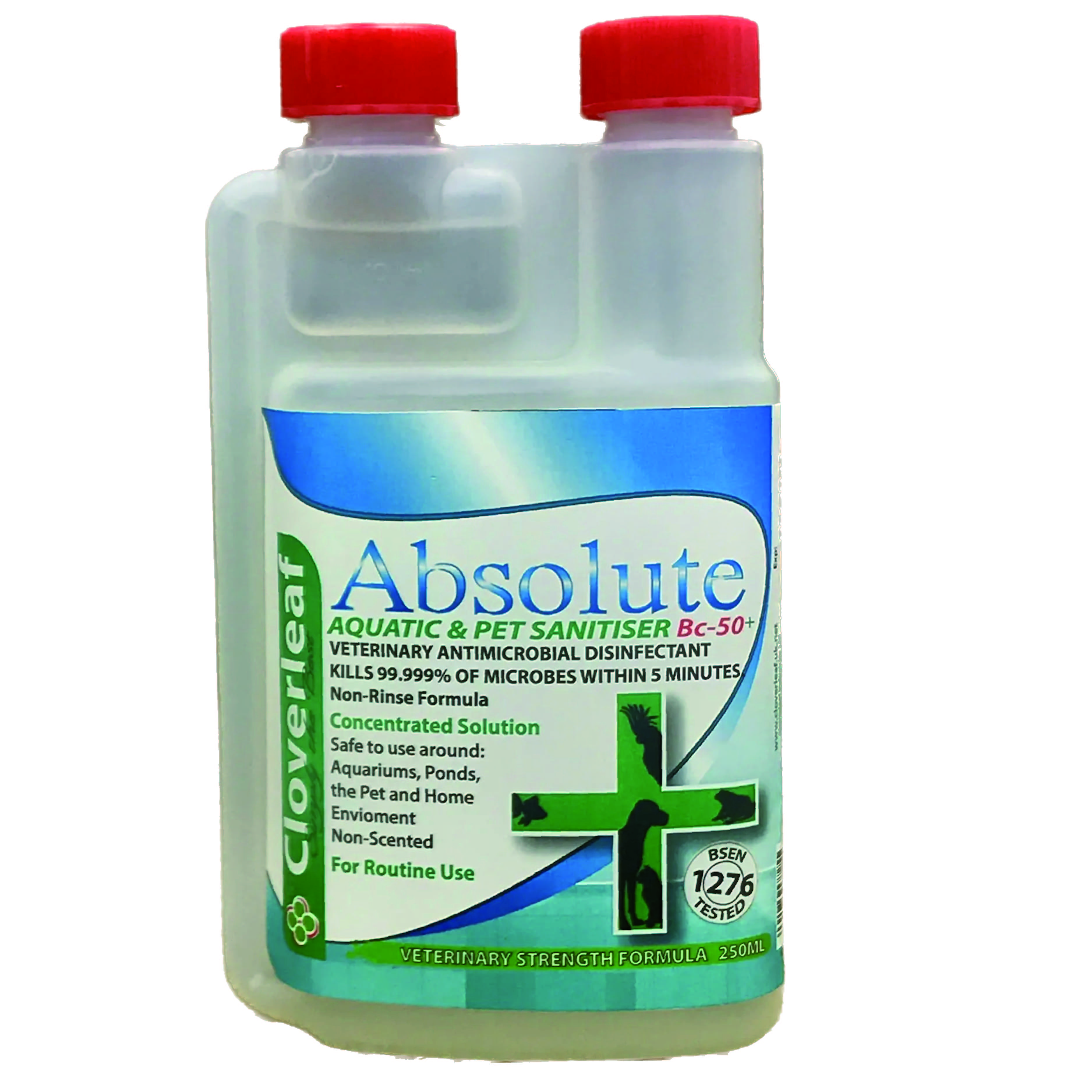 Cloverleaf ABSOLUTE+ Aquatic&PetSanitiser 250mlConcentrate