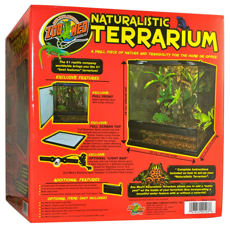 Zoo Med Naturalistic Terrarium 45x45x45cm NT3 (H)