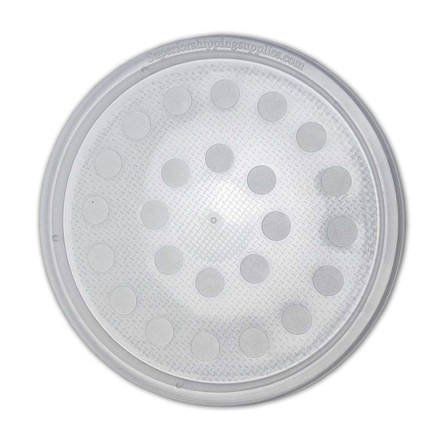 Round Deli Cup LID ONLY Poly Fibre Vent Holes x 50