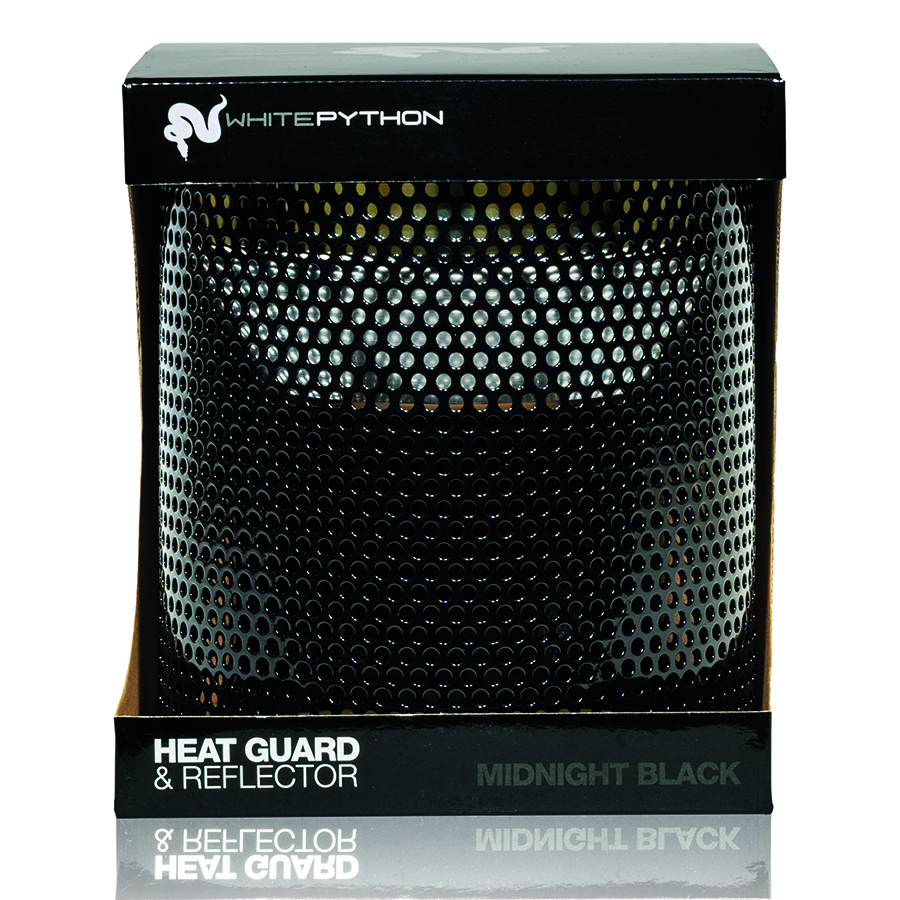 White Python Heat Guard & Reflector,Midnight Black