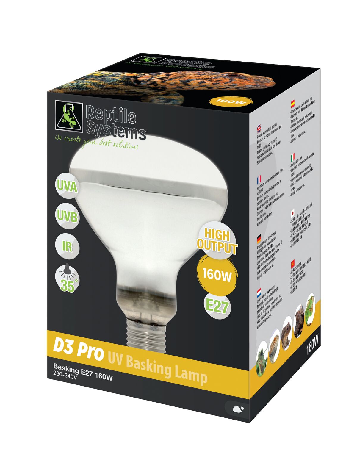 Reptile Systems D3 UV Basking Lamp - 125w